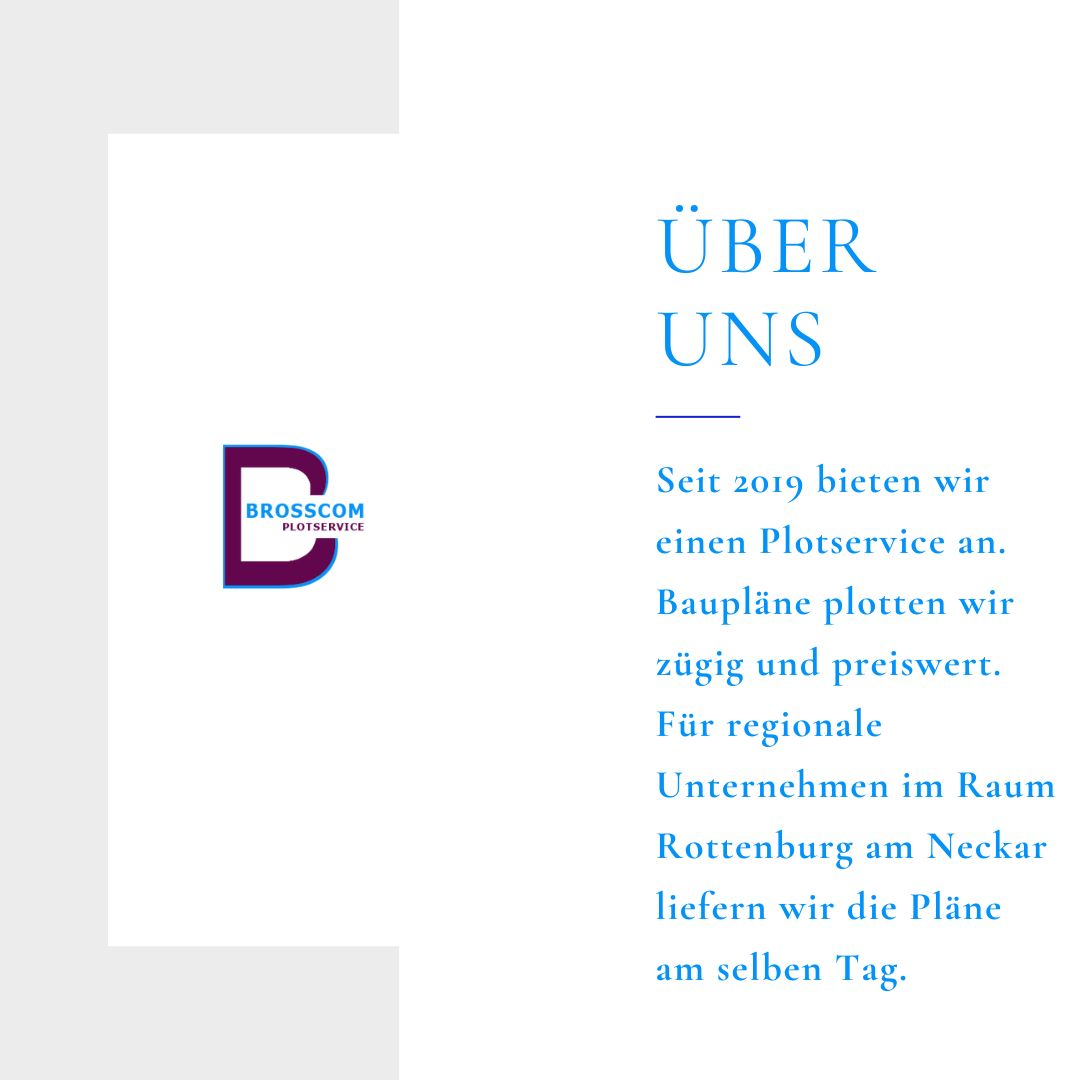 Über uns: Seit 2019 bieten wir einen Plotservice an.