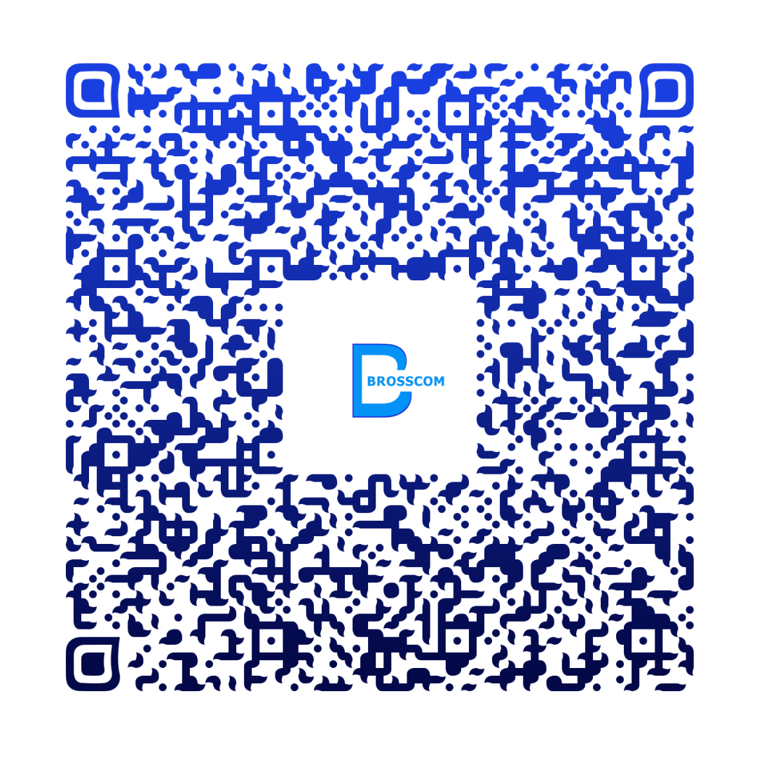 QR-Code mit den Kontaktdaten von Brosscom